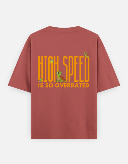 Coral – Tortoise Spirit Animal Oversized Tee