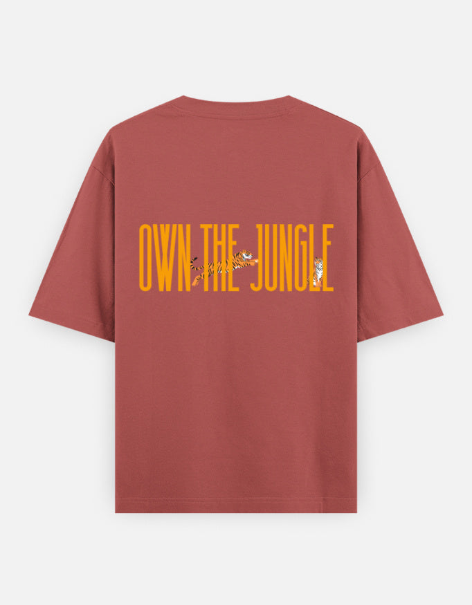 Coral – Tiger Spirit Animal Oversized Tee