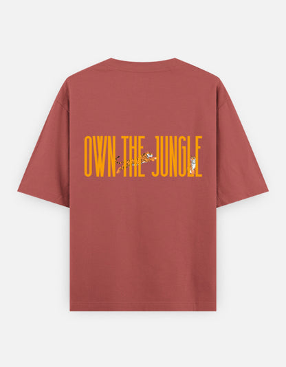 Coral – Tiger Spirit Animal Oversized Tee