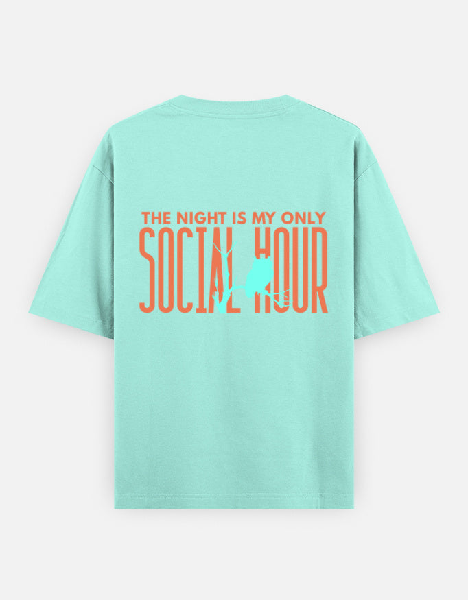 Mint – Owl Spirit Animal Oversized Tee