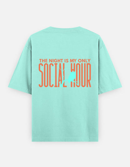 Mint – Owl Spirit Animal Oversized Tee