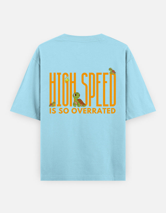 Baby Blue – Tortoise Spirit Animal Oversized Tee