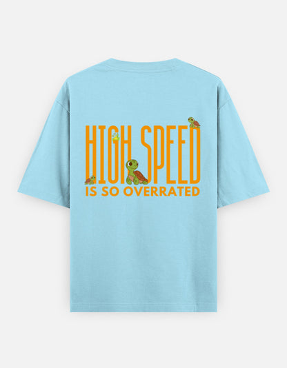Baby Blue – Tortoise Spirit Animal Oversized Tee