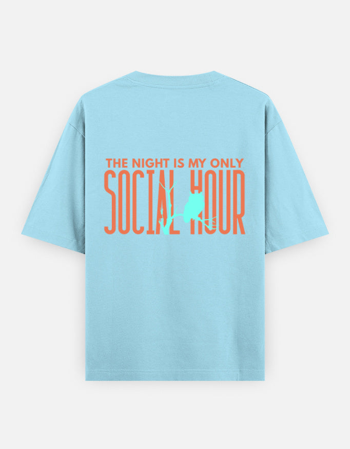 Baby Blue – Owl Spirit Animal Oversized Tee