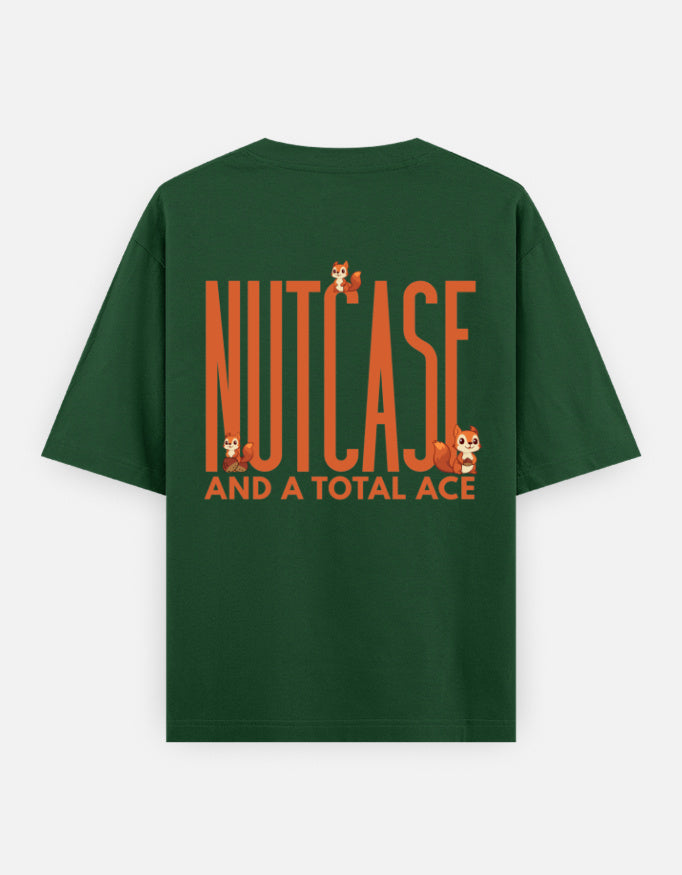 Bottle Green – Squirrel Spirit Animal Oversized Tee