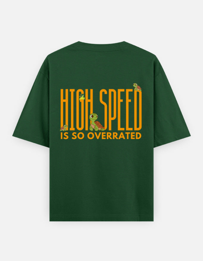 Bottle Green – Tortoise Spirit Animal Oversized Tee