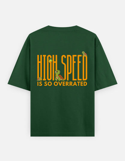 Bottle Green – Tortoise Spirit Animal Oversized Tee