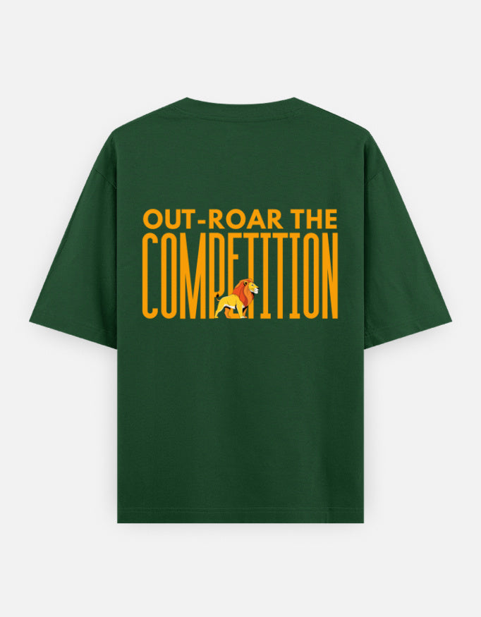 Bottle Green – Lion Spirit Animal Oversized Tee