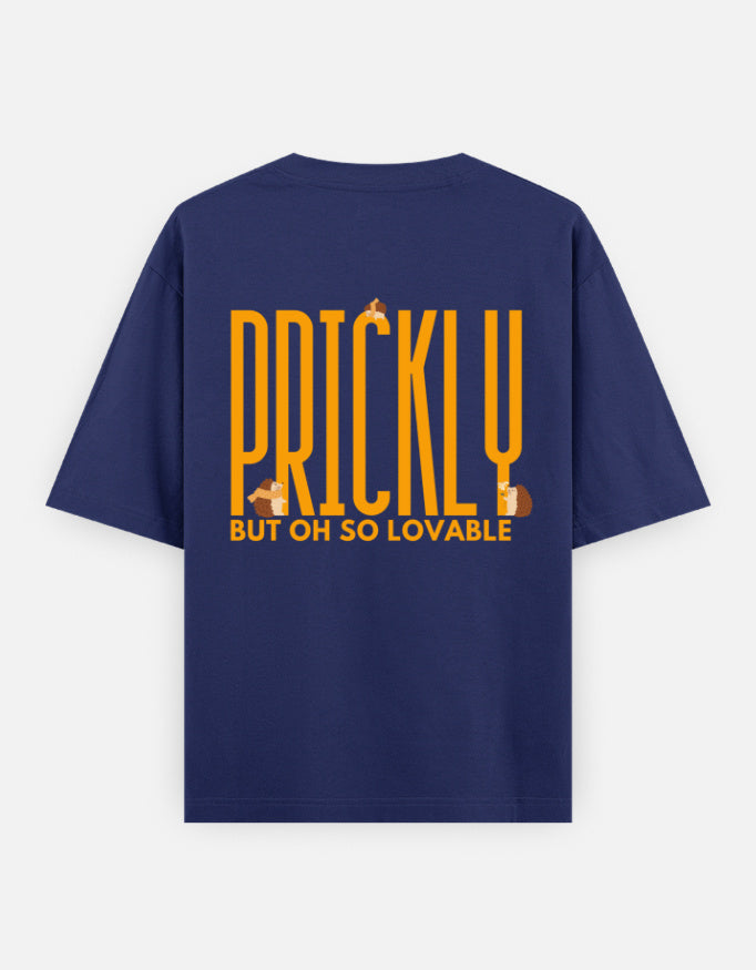 Prickly But Lovable oversized t-shirt back design — Prickly But Oh So Lovable — Royal Blue unisex cotton tee | StyleUp.Today