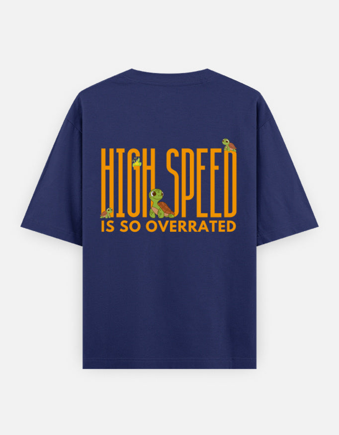 Royal Blue – Tortoise Spirit Animal Oversized Tee