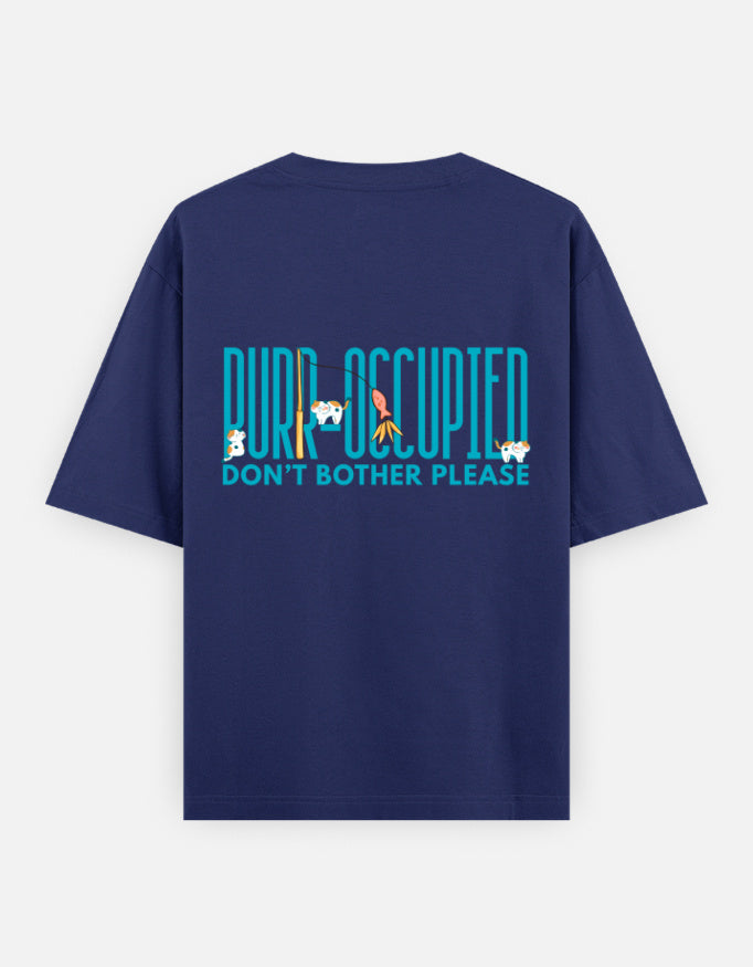 Royal Blue – Cat Spirit Animal Oversized Tee