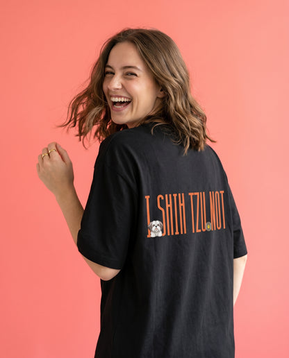 Sassy Shih Tzu oversized graphic tee worn in an Indian street-style setting — varies streetwear India | StyleUp.Today