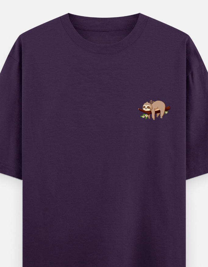 Purple – Sloth Spirit Animal Oversized Tee
