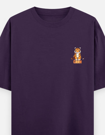 Purple – Tiger Spirit Animal Oversized Tee