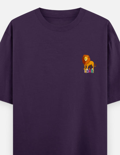 Purple – Lion Spirit Animal Oversized Tee