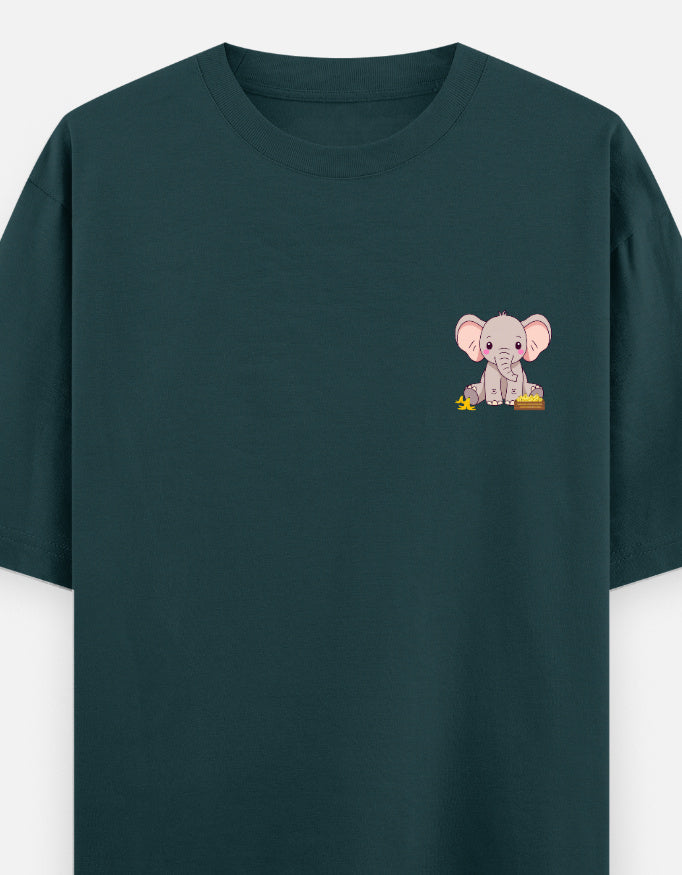 Ivory League oversized t-shirt front pocket print — Petrol Blue drop-shoulder unisex tee | StyleUp.Today