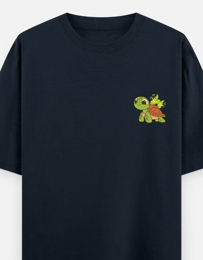 Navy Blue – Tortoise Spirit Animal Oversized Tee