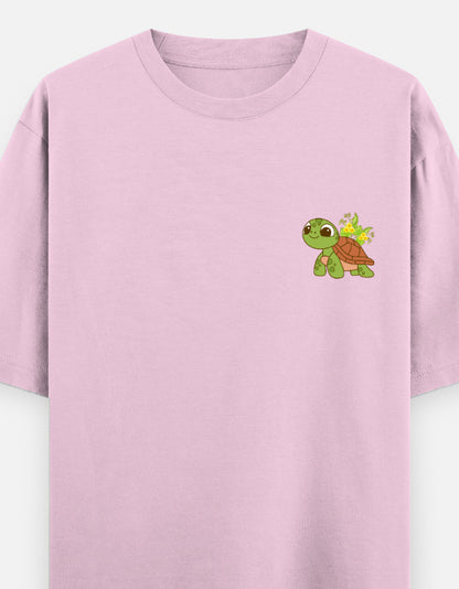 Light Baby Pink – Tortoise Spirit Animal Oversized Tee