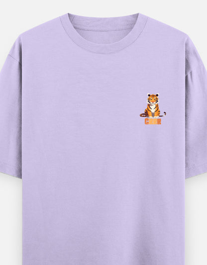 Lavender – Tiger Spirit Animal Oversized Tee