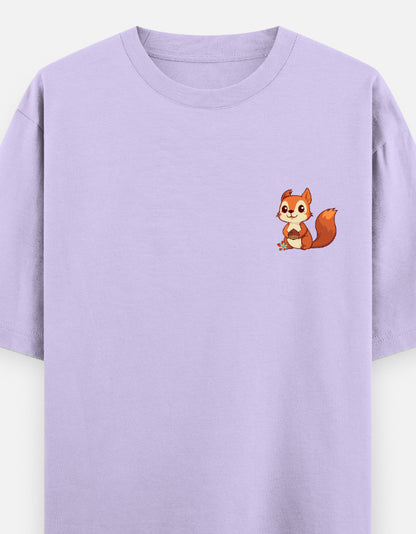 Lavender – Squirrel Spirit Animal Oversized Tee