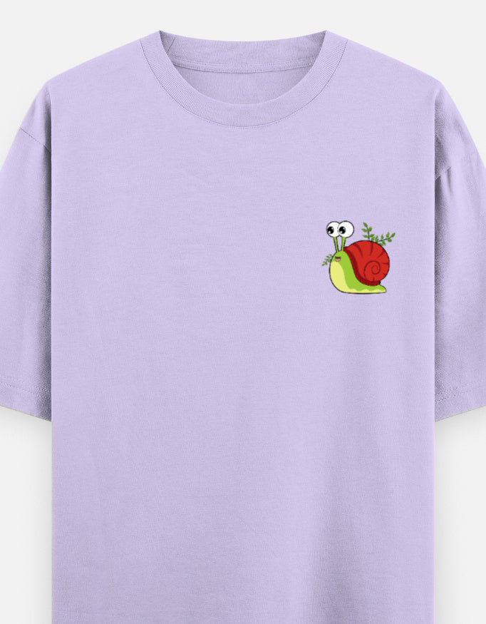 Lavender – Snail Spirit Animal Oversized Tee