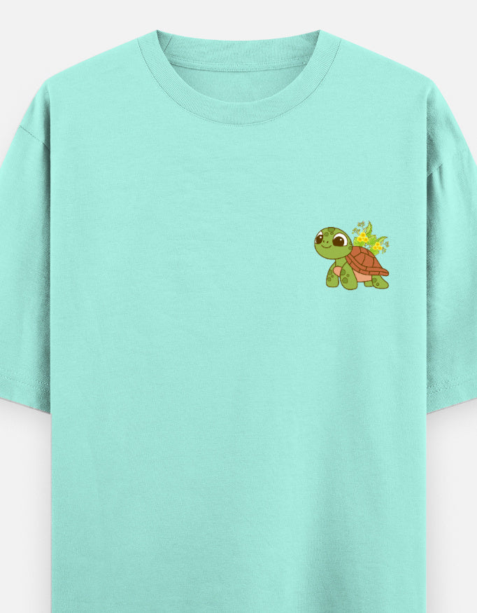 Mint – Tortoise Spirit Animal Oversized Tee