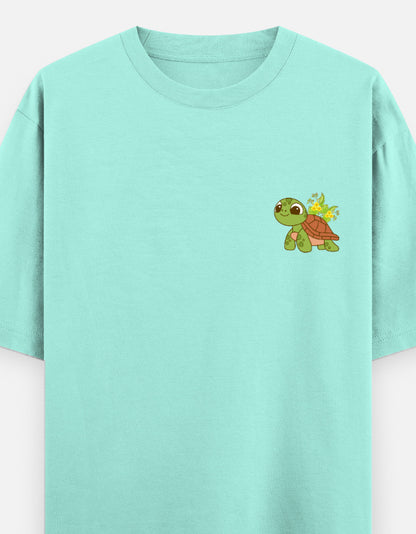 Mint – Tortoise Spirit Animal Oversized Tee