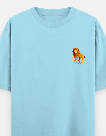 Baby Blue – Lion Spirit Animal Oversized Tee