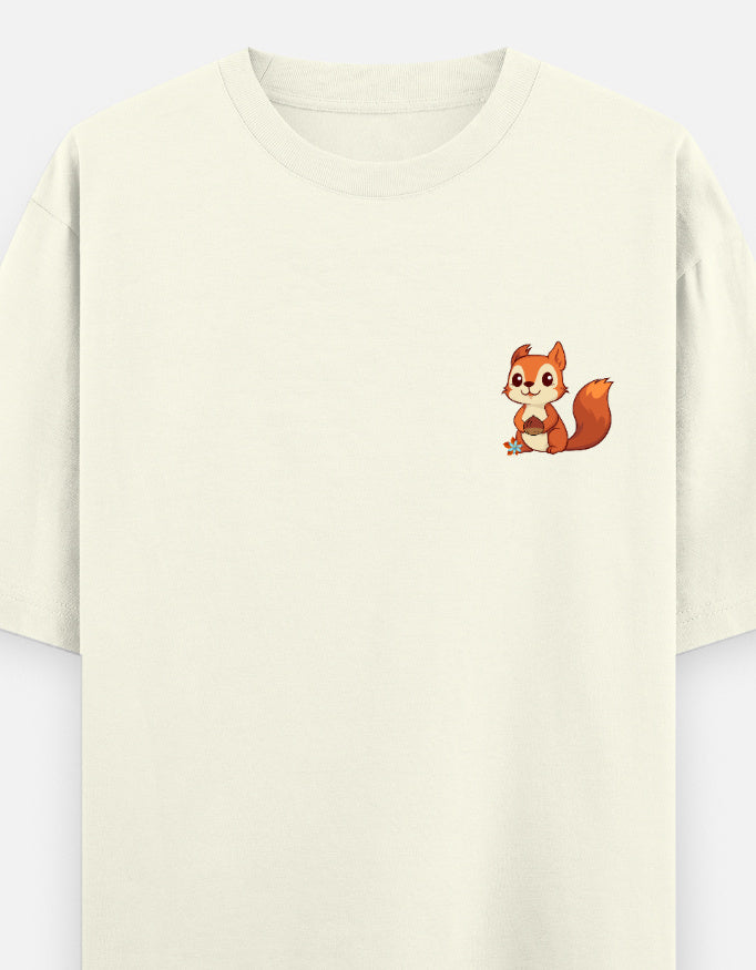 Off White – Squirrel Spirit Animal Oversized Tee