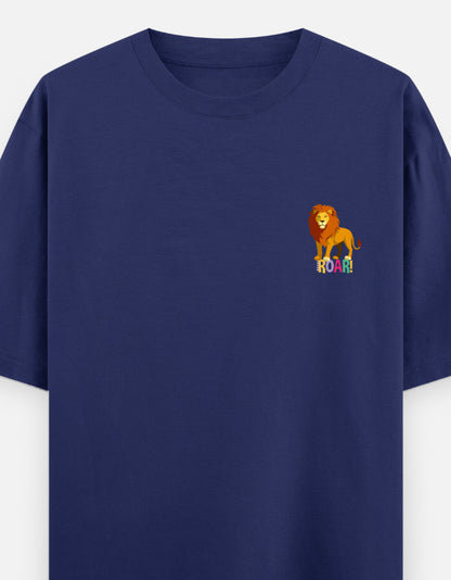 Royal Blue – Lion Spirit Animal Oversized Tee
