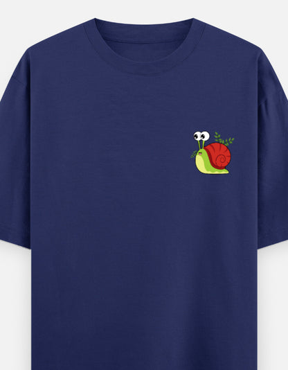 Royal Blue – Snail Spirit Animal Oversized Tee