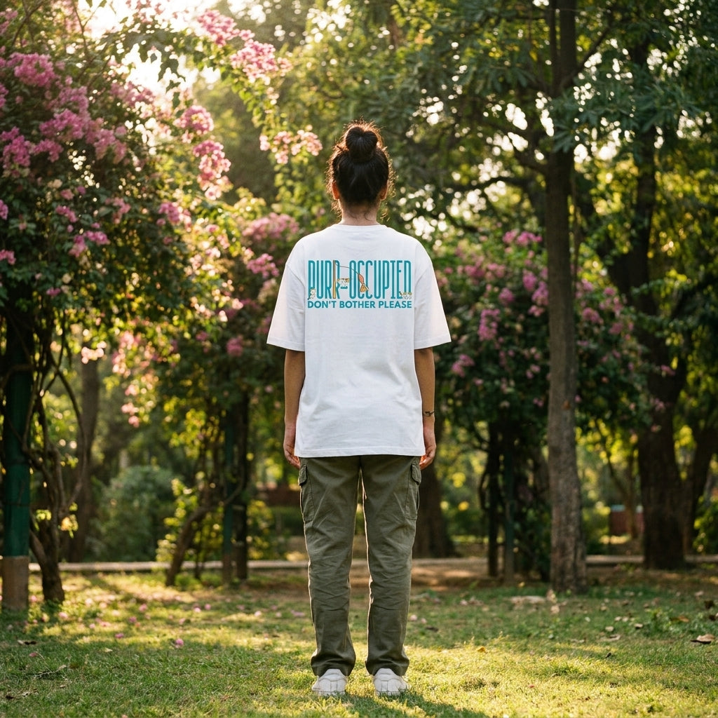 Cat Spirit Animal Oversized Tee – lifestyle