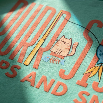 Purr-Sistent oversized graphic tee worn in an Indian street-style setting — varies streetwear India | StyleUp.Today