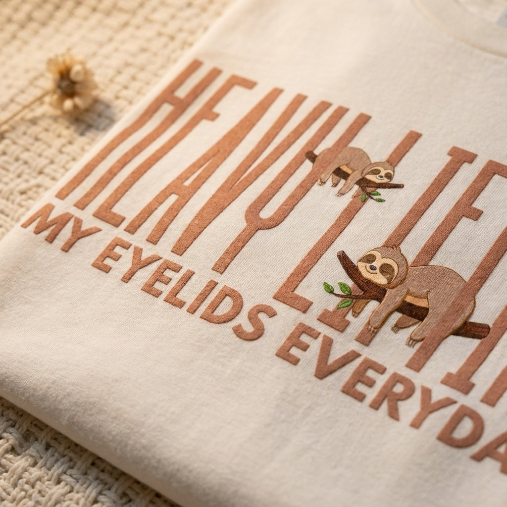 Sloth Spirit Animal Oversized Tee – lifestyle