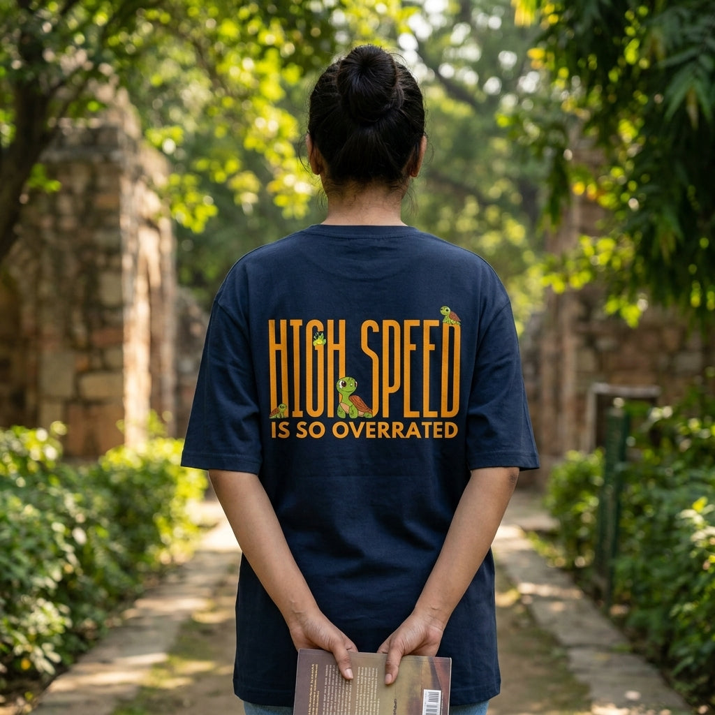 Tortoise Spirit Animal Oversized Tee – lifestyle