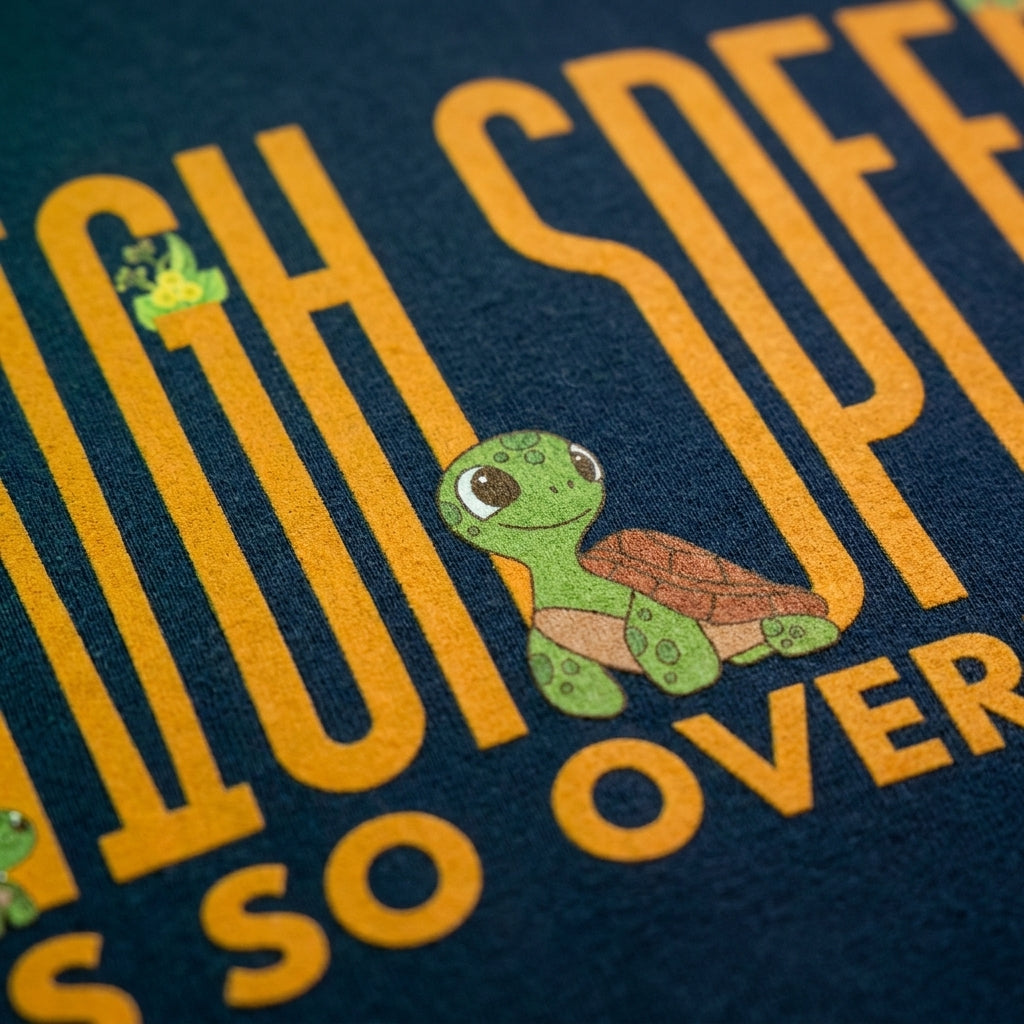 Tortoise Spirit Animal Oversized Tee – lifestyle