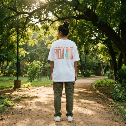 Owl Spirit Animal Oversized Tee – lifestyle