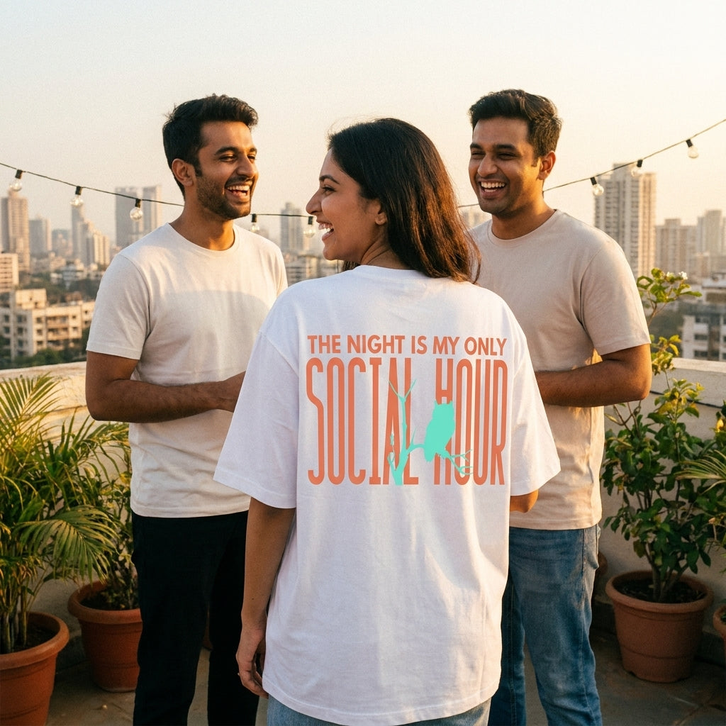 Owl Spirit Animal Oversized Tee – lifestyle