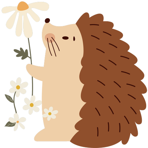 Hedgehog spirit animal sticker