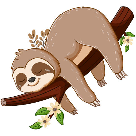 Sloth spirit animal sticker