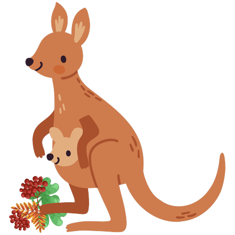 Kangaroo spirit animal sticker