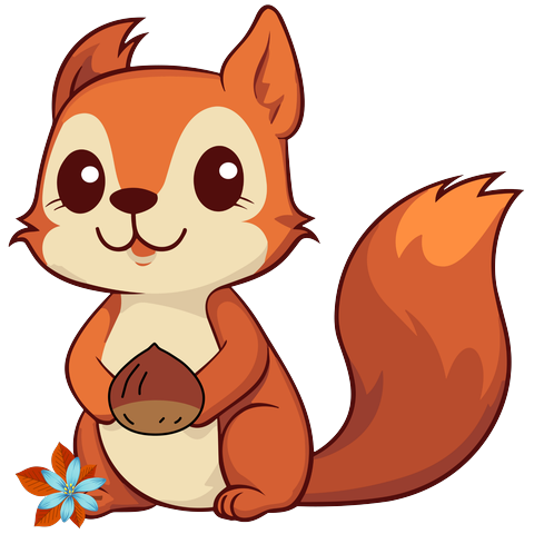 Squirrel spirit animal sticker